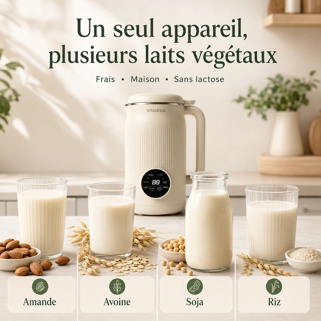 Vitamixia — Machine à lait végétal maison