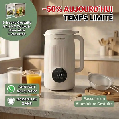 VitaMixia : Multifonctions 8-en-1 , Préparer Du Lait Végétal , Des Jus & Bien Plus
