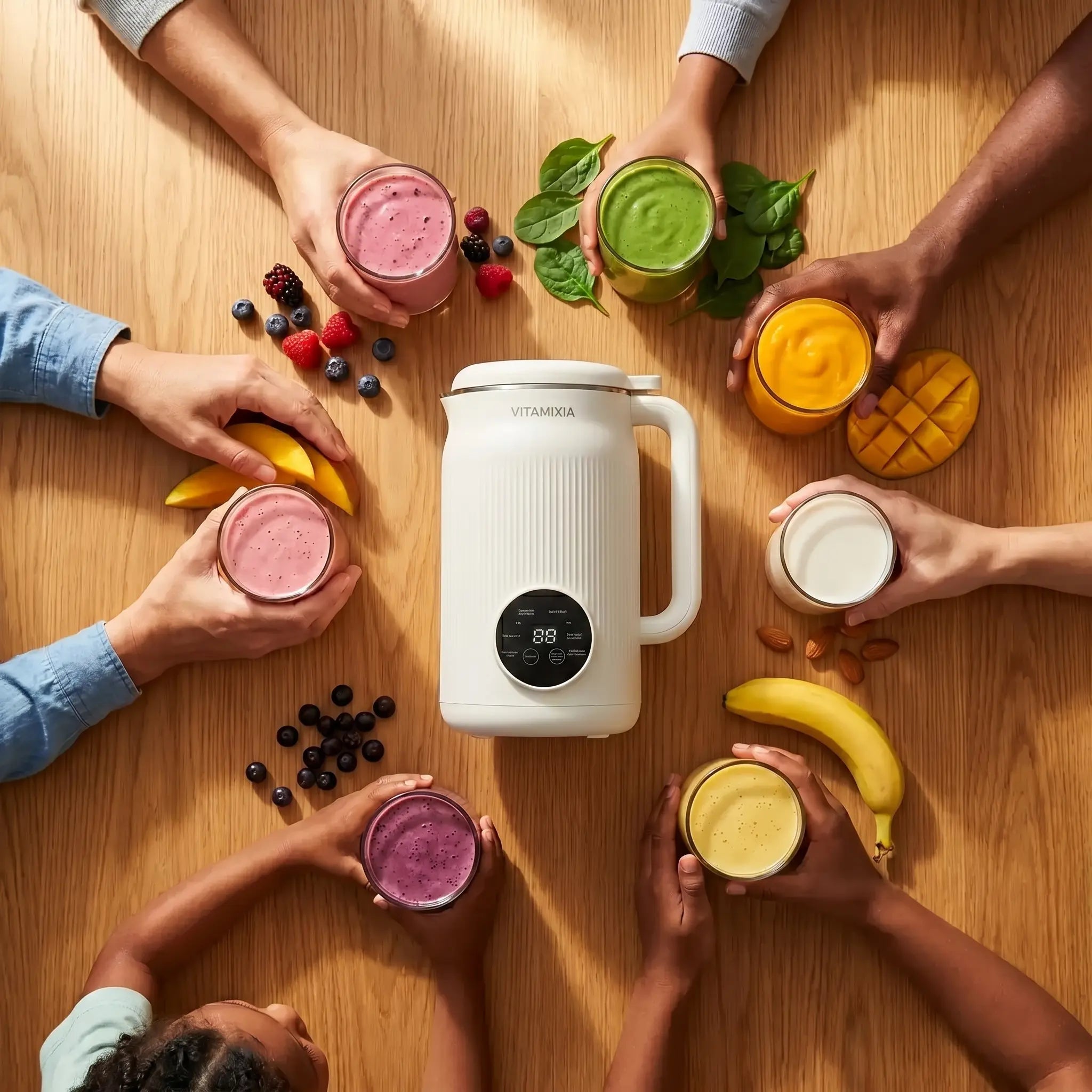 VitaMixia : Multifonctions 8-en-1 , Préparer Du Lait Végétal , Des Jus & Bien Plus