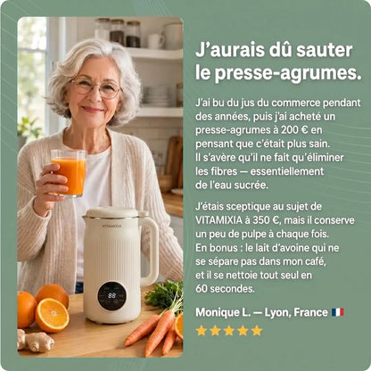 Vitamixia: L'Appareil 8-en-1 Qui Garde 100% de Vos Fibres (Et Se Nettoie Tout Seul)