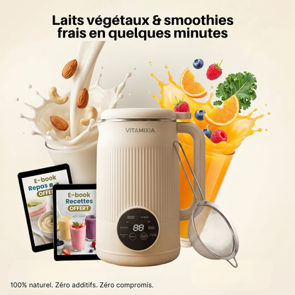 VitaMixia -- 8-in-1 Multifunction, Make Plant-Based Milk, Juices & Much More